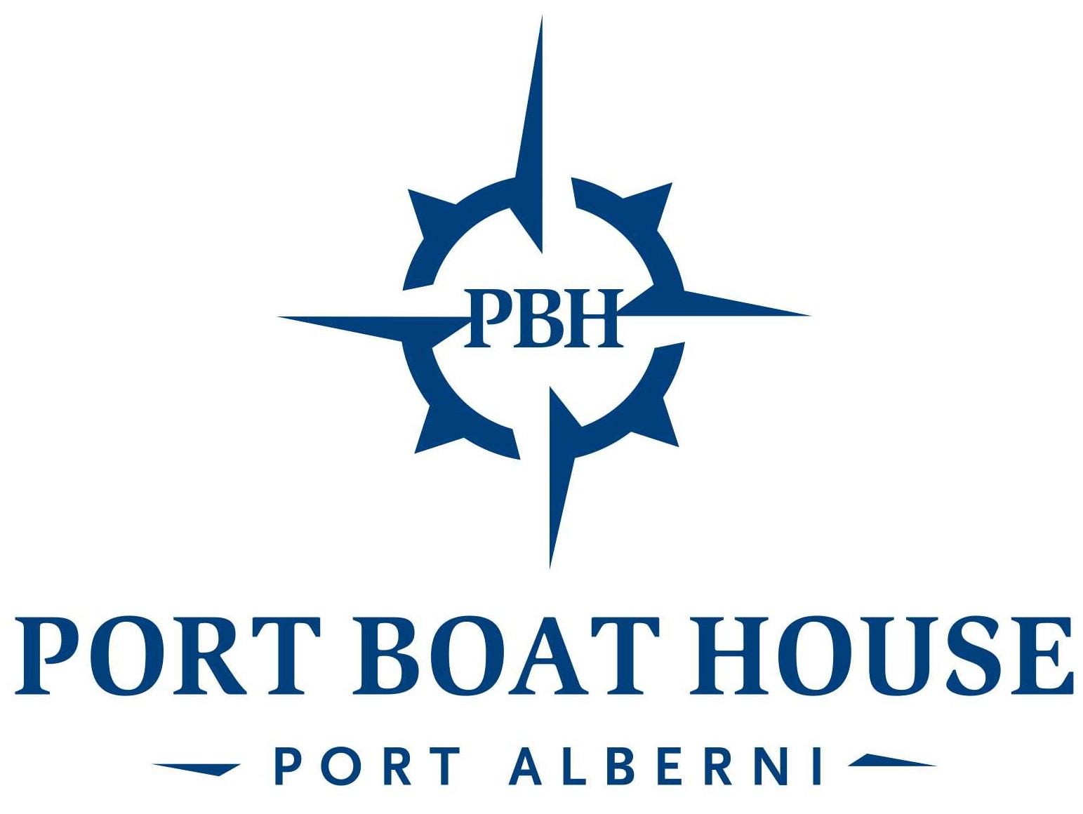 PBH Logo vertical dark blue - Tofino Resort + Marina