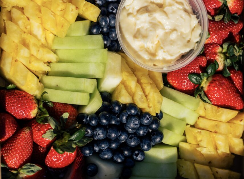 Fruit grazing board for your Tofino tours