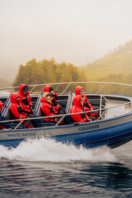 Guests enjoying Tofino boat tours Tofino hotel and adventure packages